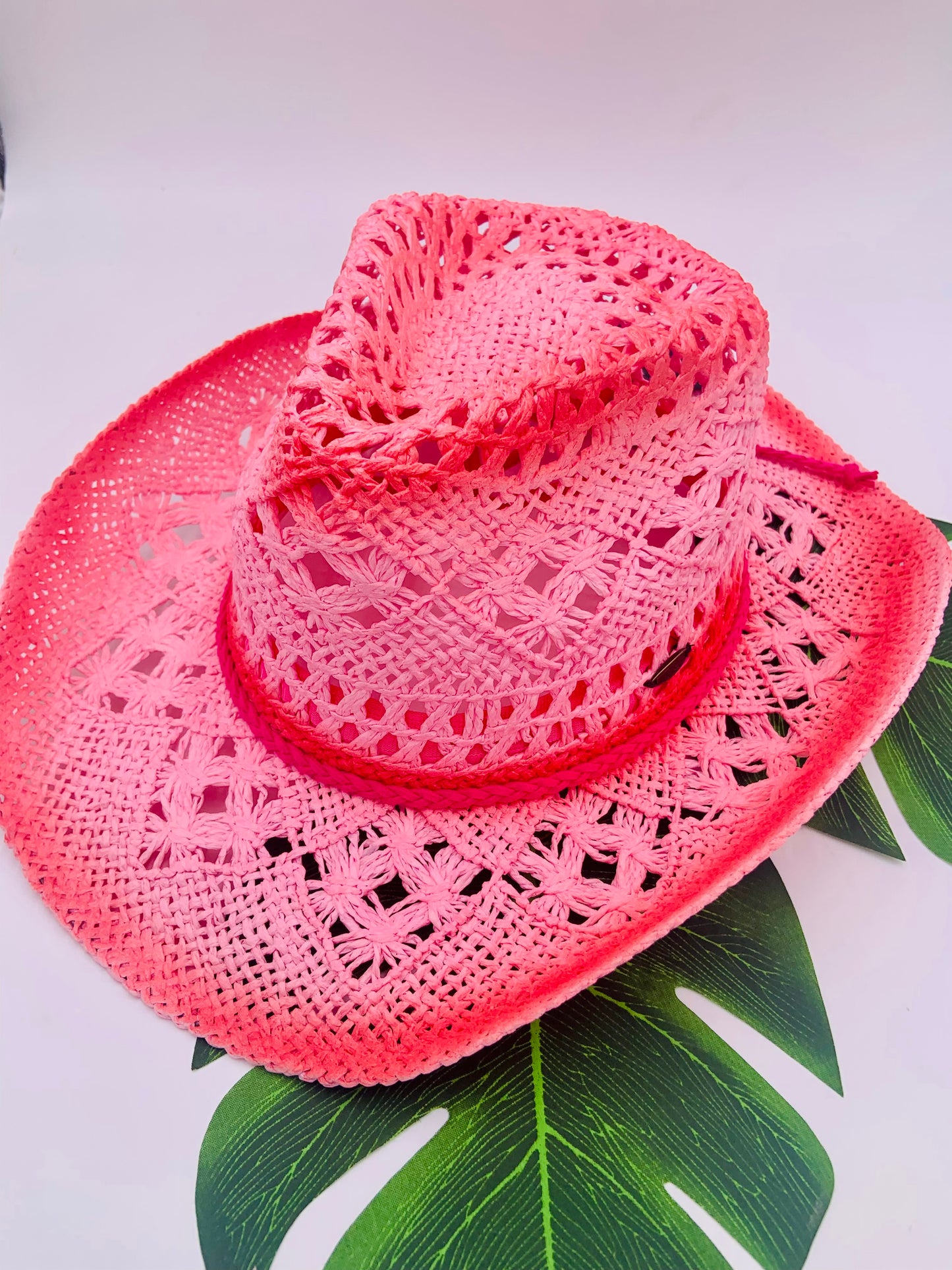 Cowgirl Hat in Pink Ombre