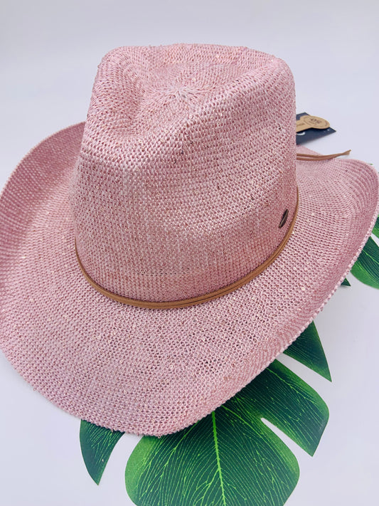 Cowgirl Hat in Light Pink
