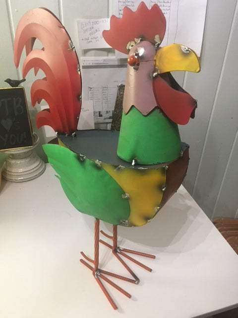 Decorative Authentic Metal Rooster