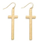 It's All About The Cross Gold  Earring